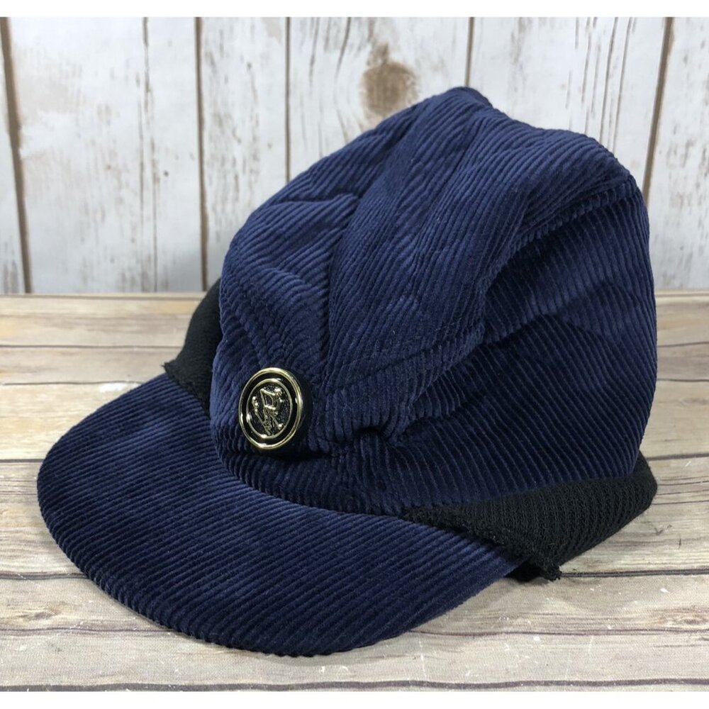 NEW Vintage Haband Corduroy Flapper Insulated Winter Hat Size Small Outdoors